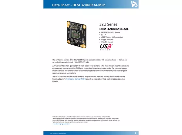 DFM 32UR0234-ML Data Sheet