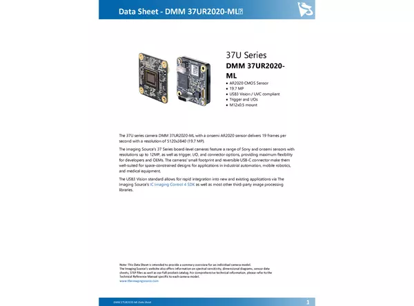DMM 37UR2020-ML Data Sheet