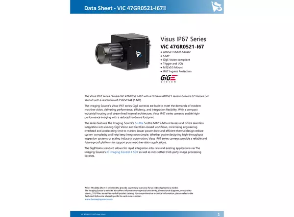 ViC 47GR0521-I67 Data Sheet