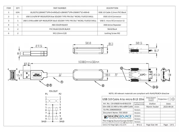 Cable Documentation CA-USB30-AmB-BLS-10