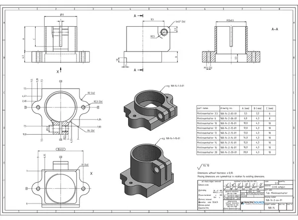 TLH 10 2s 2U 27U Lens Technical Data