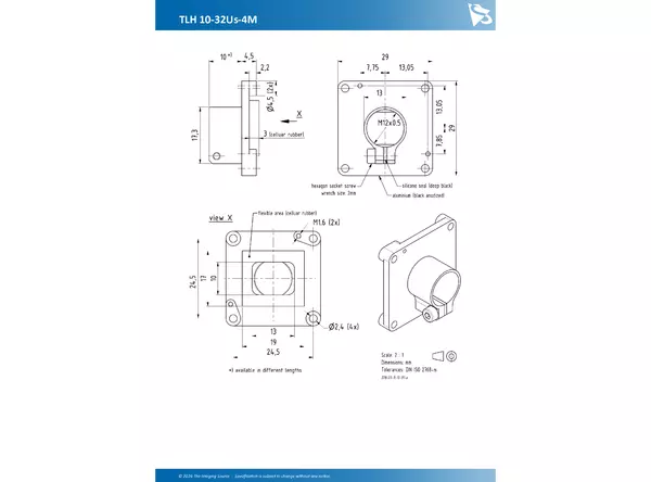 TLH 10 32Us 4M 32U Lens Technical Data