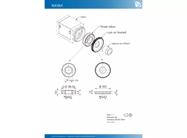 TLH CS f Lens Technical Data