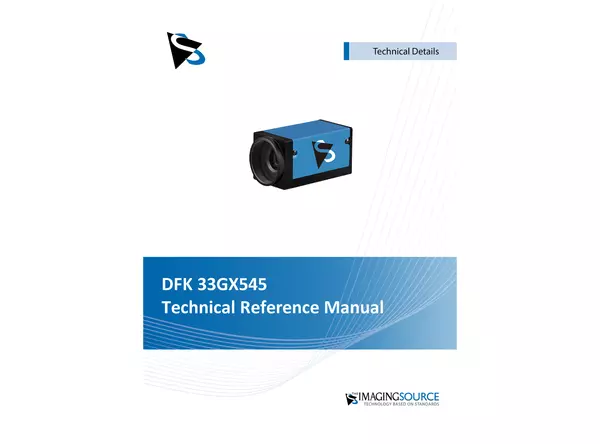 DFK 33GX545 Technical Reference Manual
