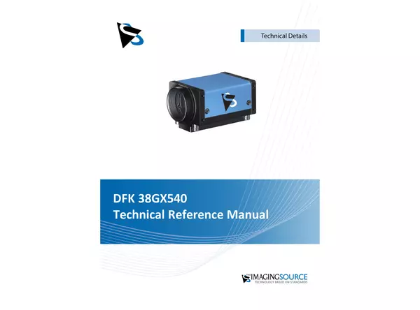 DFK 38GX540 Technical Reference Manual
