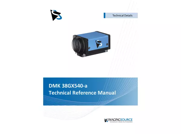 DMK 38GX540-a Technical Reference Manual