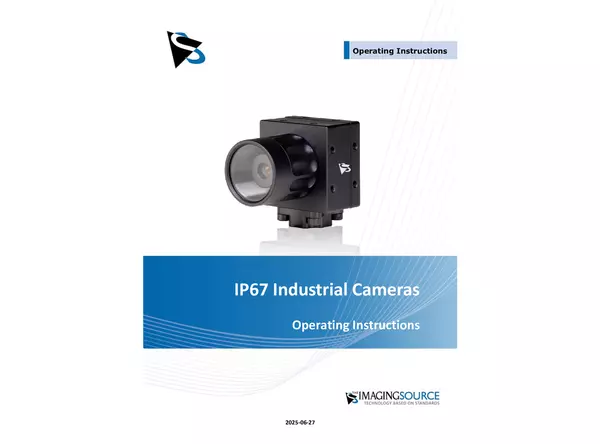 IP67 Industrial Cameras Operating Instructions