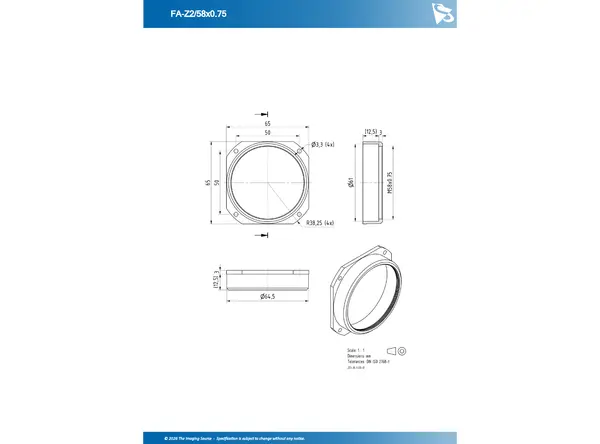 Filter Adapter FA-Z2/58x0.75