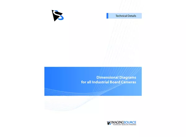 Dimensional Diagrams for all Industrial Board Cameras