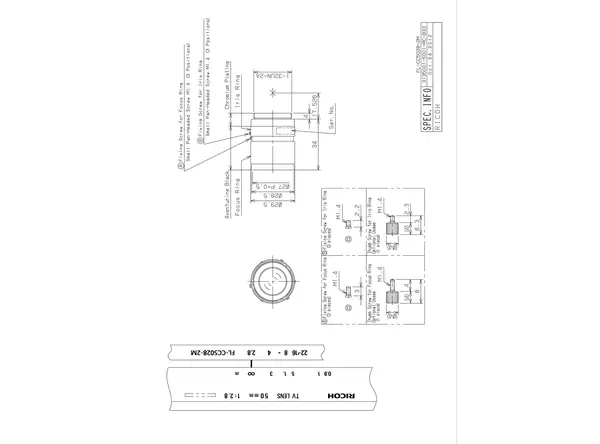 Datasheet for FL-CC5028-2M Lens