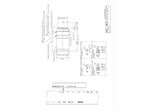 Datasheet for FL-CC7528-2M Lens