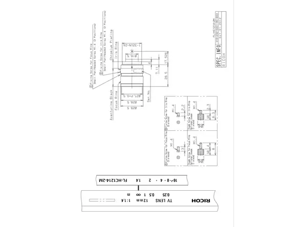 Datasheet for FL-HC1214-2M Lens